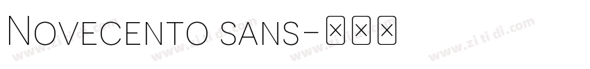 Novecento sans字体转换